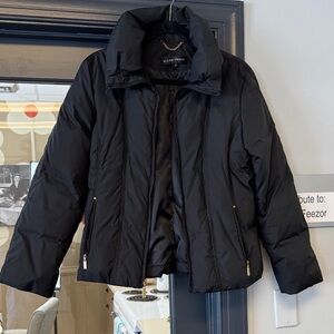 Ellen Tracy Quilted Black Puffer Jacket